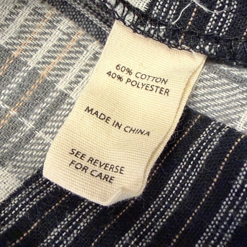 Gilded Intent Patchwork Plaid Grunge Button Up Sh… - image 8